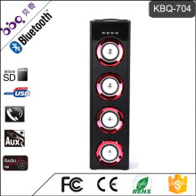 BBQ KBQ-704 Factory Price Sound System 4inch Professional Active Speaker With LED Light